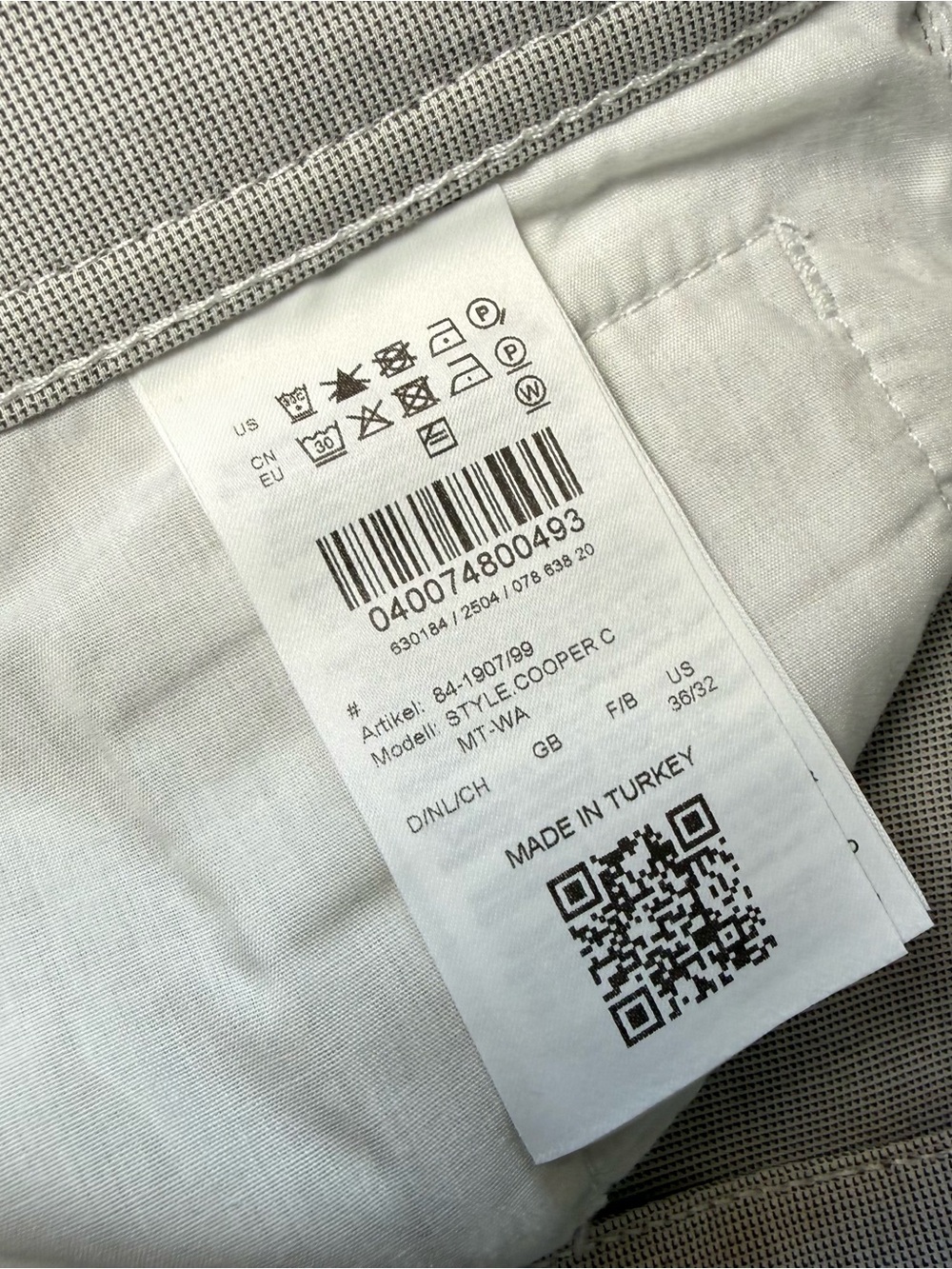BRAX Cooper Fancy Men’s 36x32 Gray Stretch 5-Pocket Pants Regular Fit - Picture 10 of 12